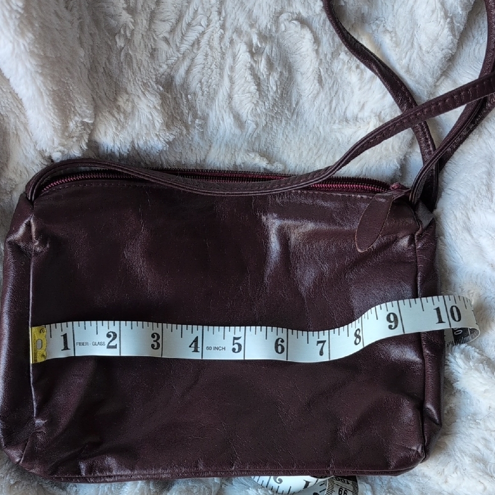 Vintage Liberty Belle Burgundy Leather Bag NWOT - Picture 7 of 9